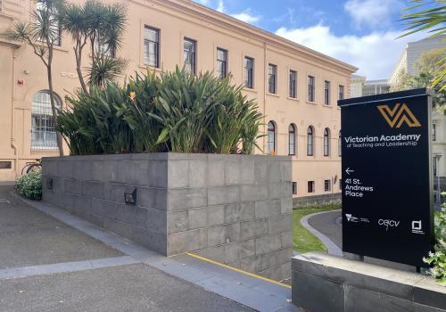 Exterior of the Victorian Academy of Teaching and Leadership, 41 St Andrews East Melbourne location