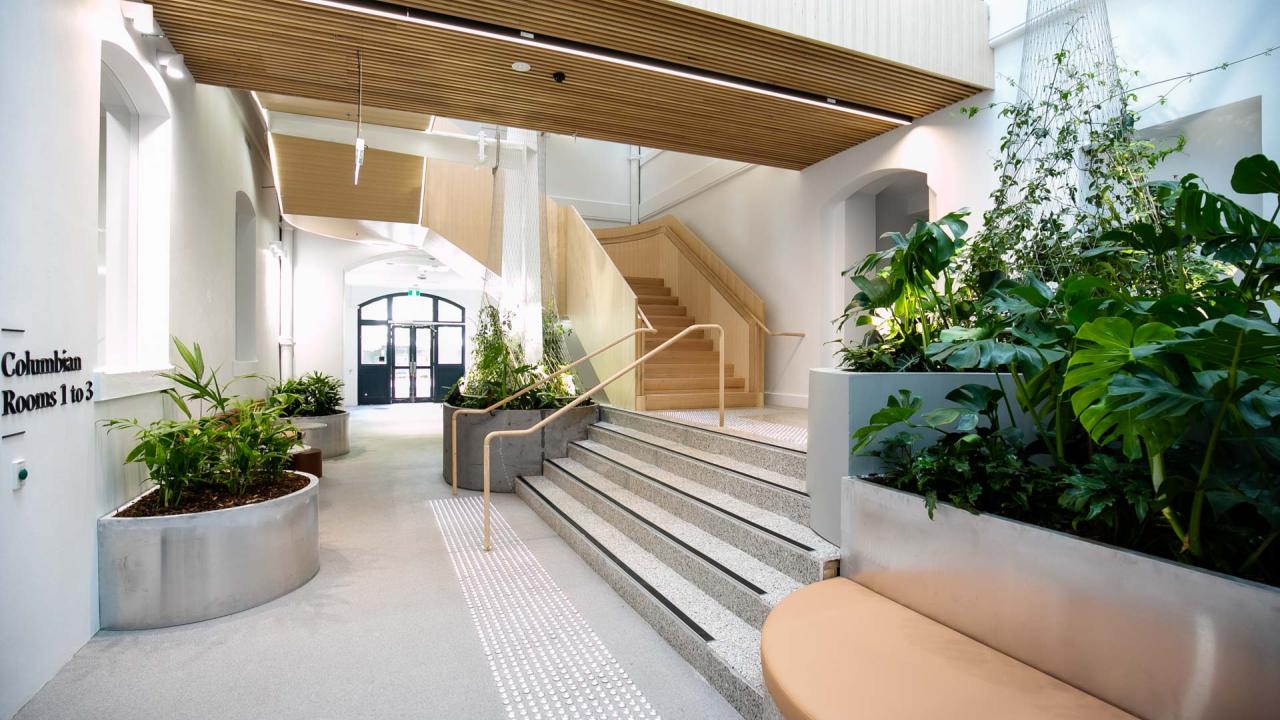 Columbian rooms breakout space at our East Melbourne office