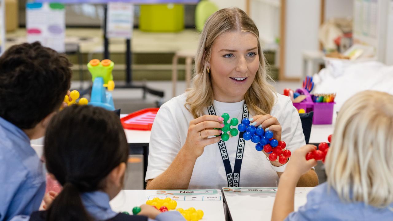 Teacher in classroom