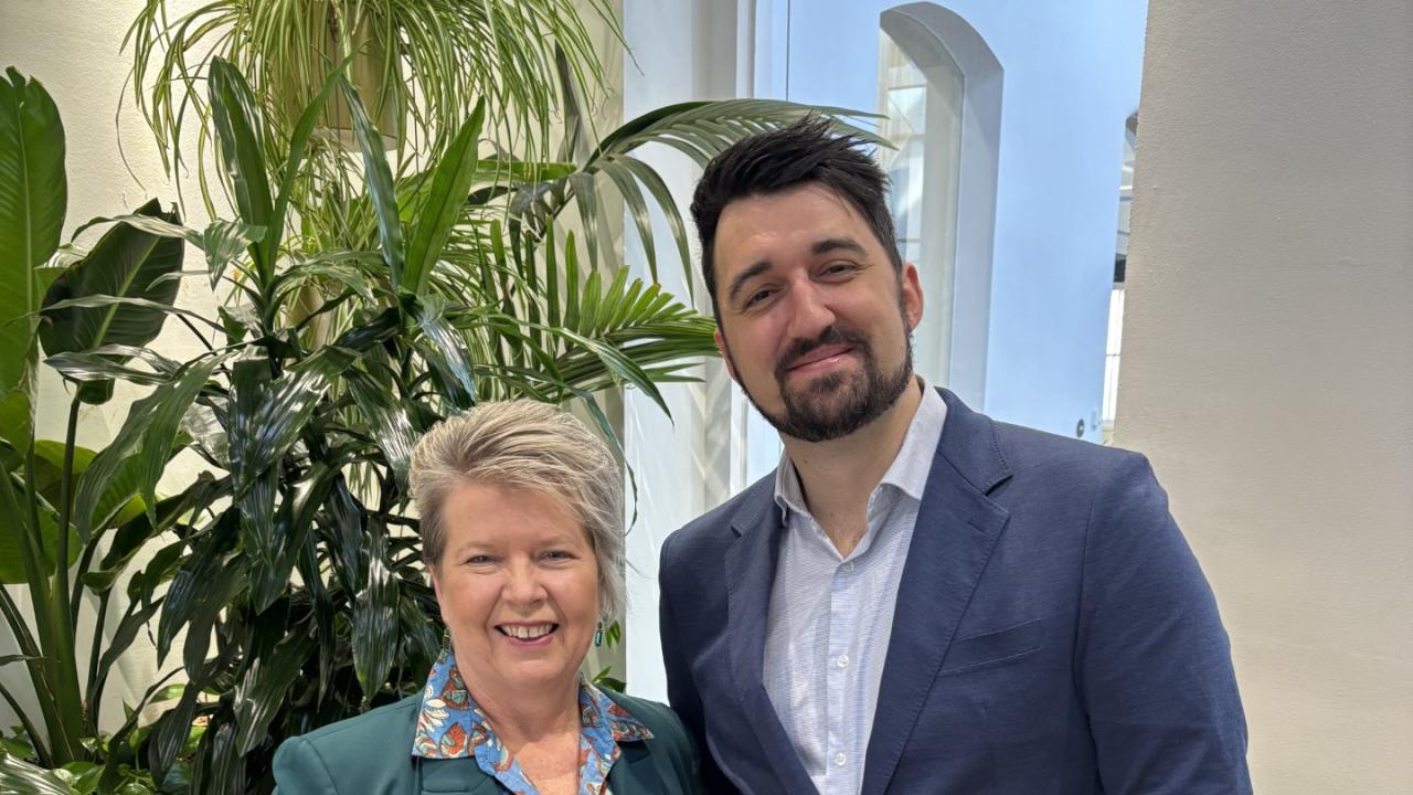 Academy Expert Teacher in Residence Michael Kollaras and Gail McHardy, CEO of Parents Victoria