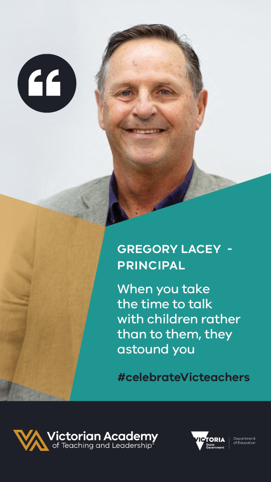 Victorian Academy of Teaching and Leadership Visibility toolkit digital asset featuring Gregory Lacey