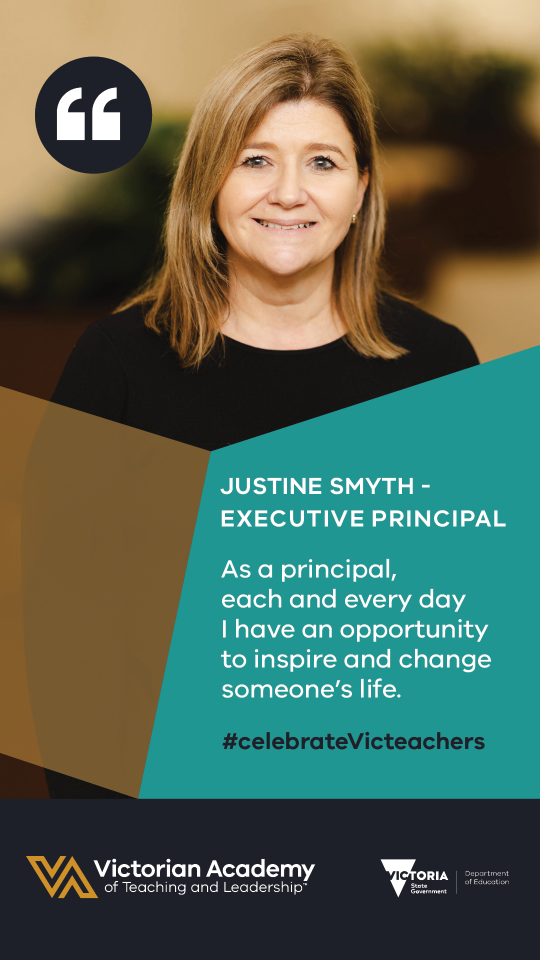 Victorian Academy of Teaching and Leadership Visibility toolkit digital asset featuring Justine Smyth