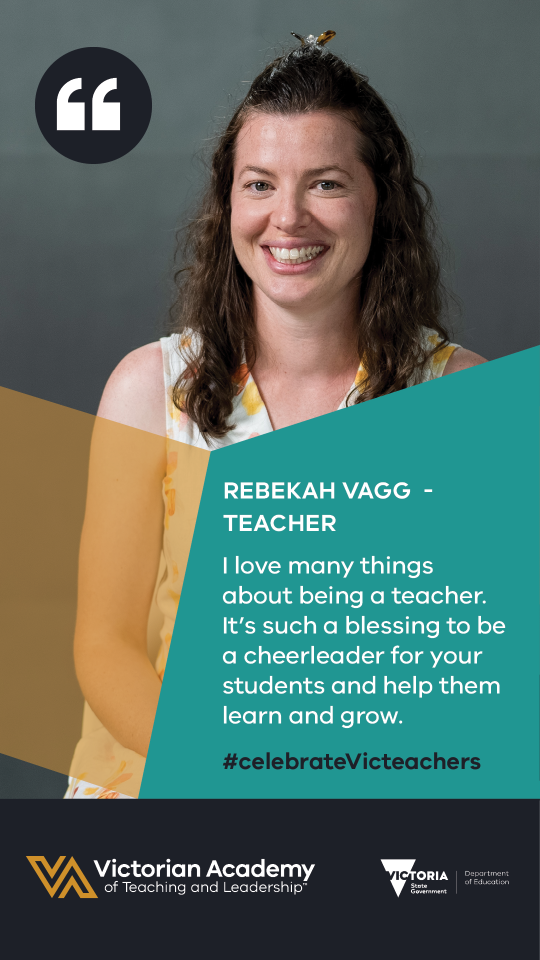Victorian Academy of Teaching and Leadership Visibility toolkit digital asset featuring Rebekah Vagg