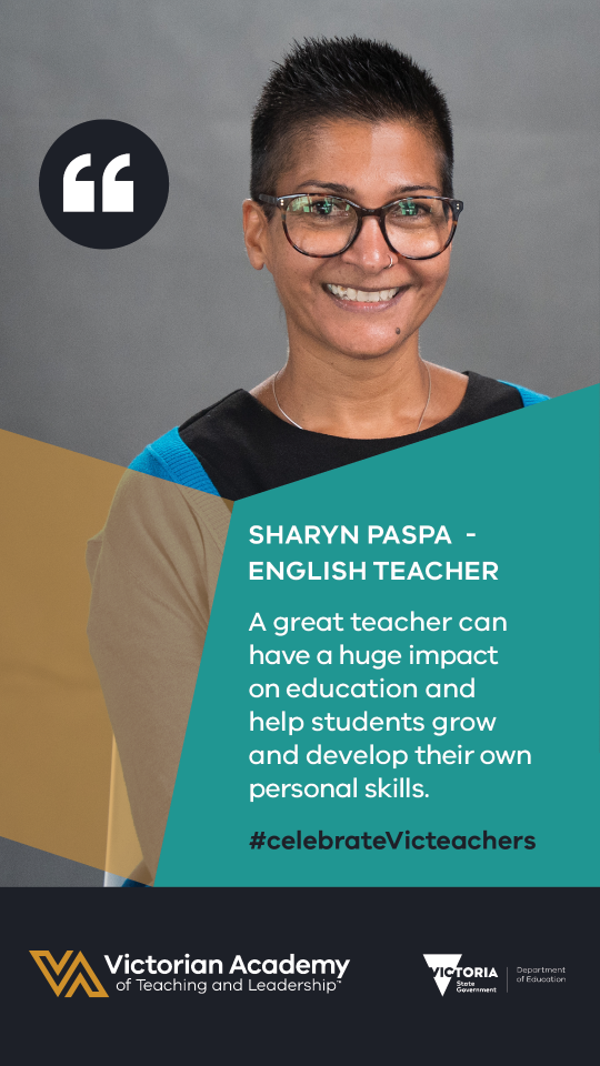 Victorian Academy of Teaching and Leadership Visibility toolkit digital asset featuring Sharyn Paspa
