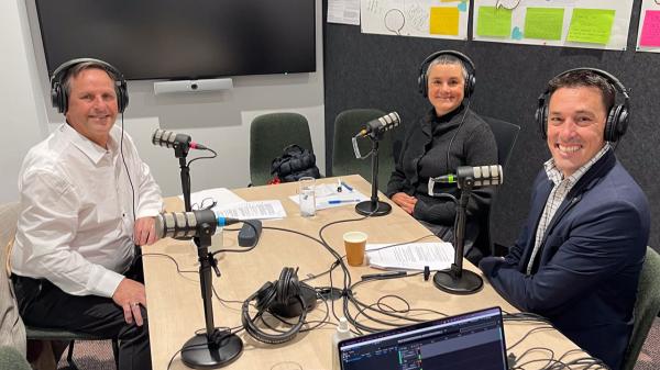 Greg Lacey is joined by principal Andrew Schneider and paediatrician Vanessa Gabriel