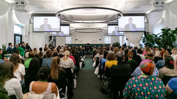 Teaching Excellence Program 2025 - Commencement conference - a wide shot view of the audience
