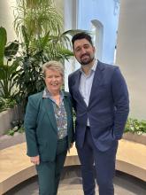 Academy Expert Teacher in Residence Michael Kollaras and Gail McHardy, CEO of Parents Victoria