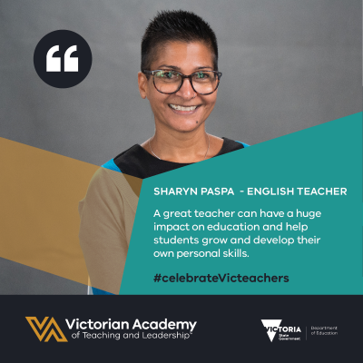 Victorian Academy of Teaching and Leadership Visibility toolkit digital asset featuring Sharyn Paspa