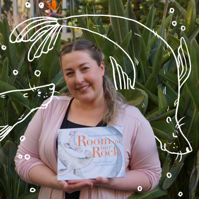 Frances Braightwaite with her favourite book to teach in celebration Children's Book Week of