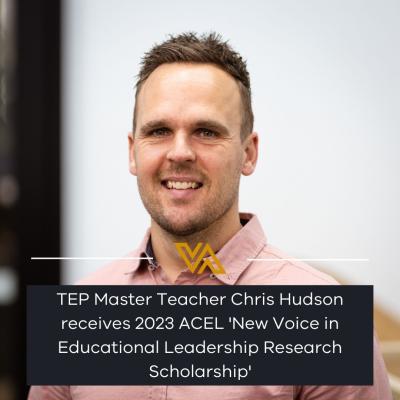 Quote from Chris Hudson, 2023 Teaching Excellence Program Master Teacher 