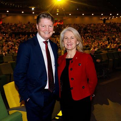 The Hon. Ben Carroll MP and Academy CEO Dr. Marcia Devlin AM