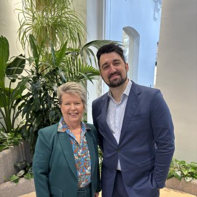 Academy Expert Teacher in Residence Michael Kollaras and Gail McHardy, CEO of Parents Victoria