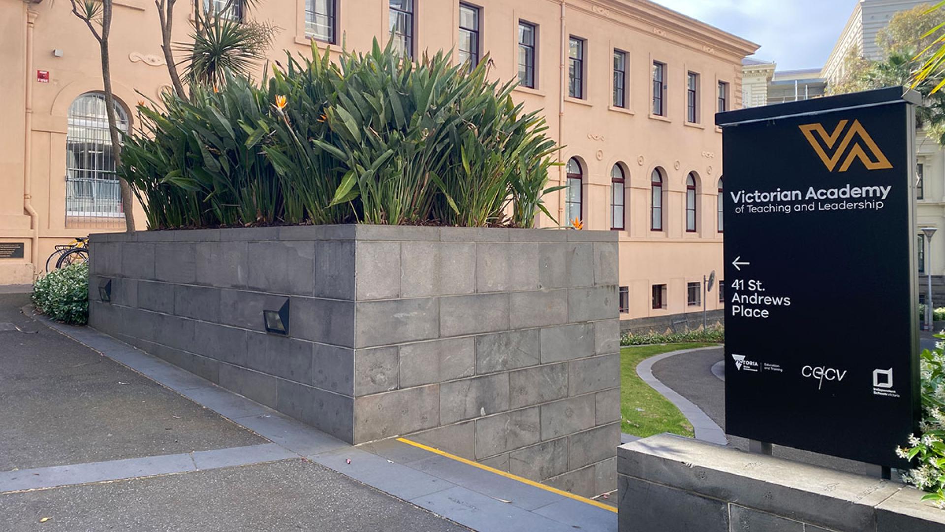 Exterior of the Victorian Academy of Teaching and Leadership, 41 St Andrews East Melbourne location