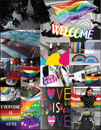 LGBTQI photo collage at Academy Ballarat