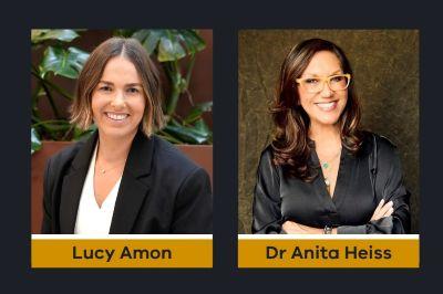 Headshots of Lucy Amon and Dr Anita Heiss